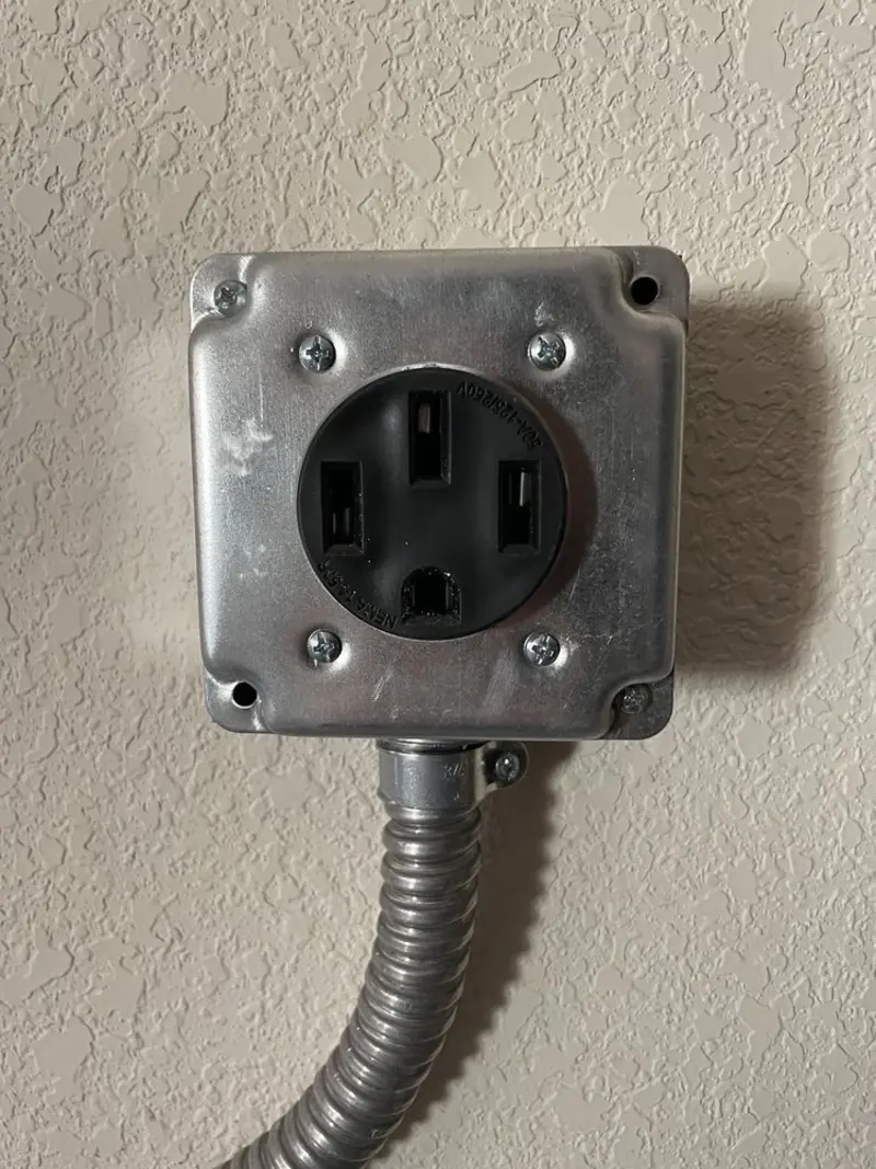 NEMA 14-50 outlet installed for Smart Home Electrical in Minden